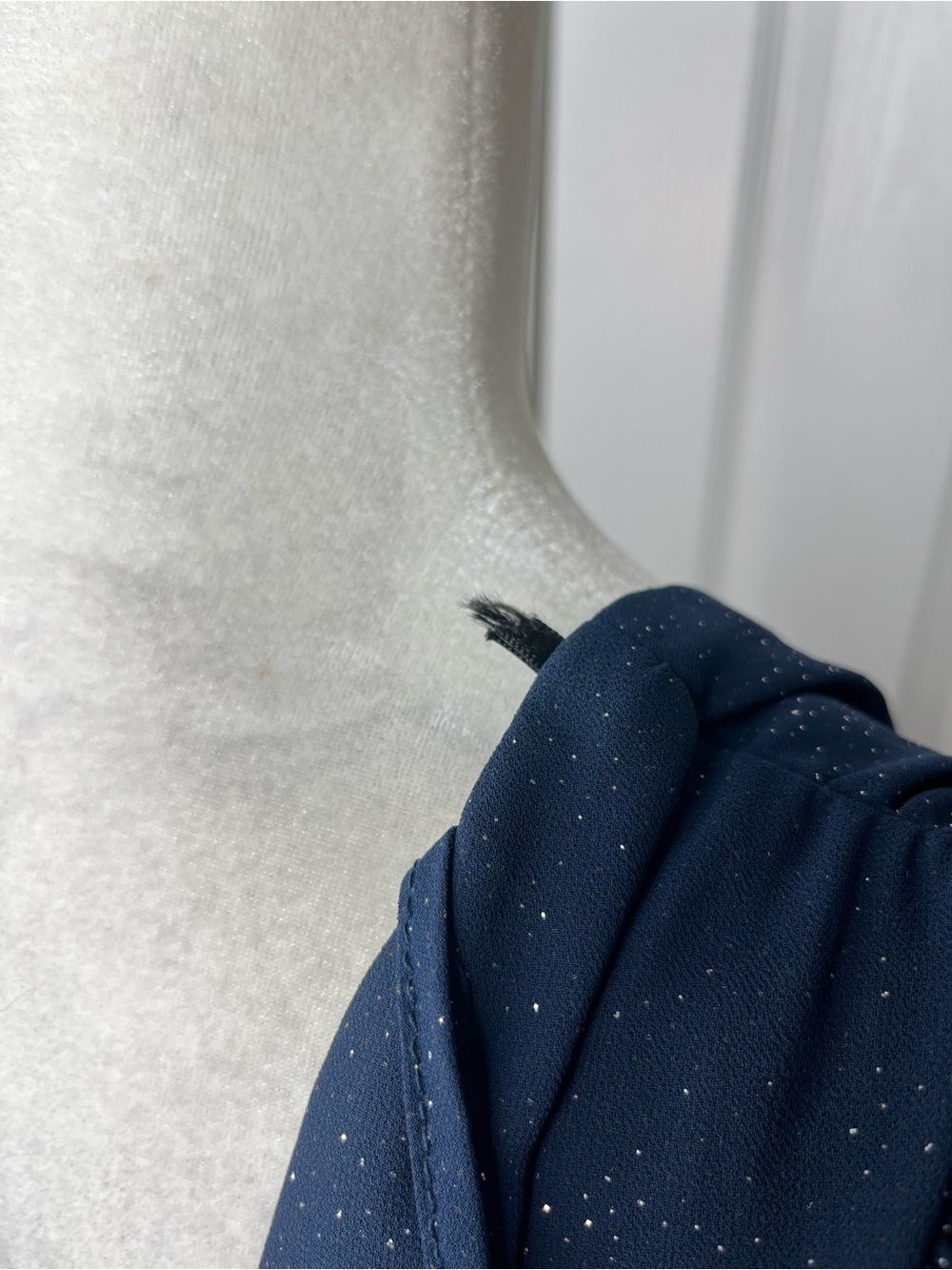B Darlin Navy Sparkle V-Neck Long-Sleeve Dress - Picture 12 of 12